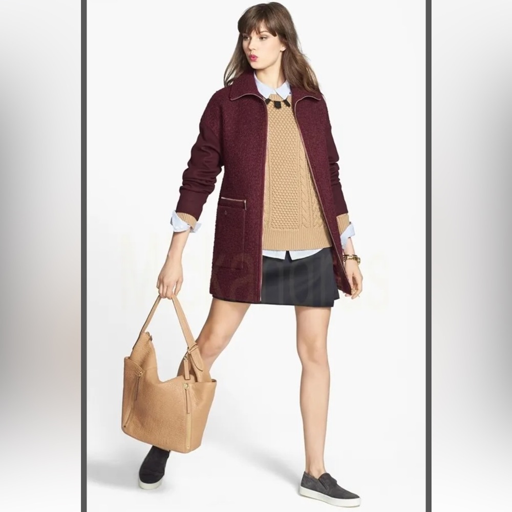 Michael kors Maroon Wool Jacket. Size 2X